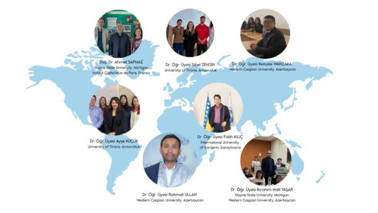 Öğretim üyelerimizin üç kıtada Erasmus+ kapsamında gittikleri üniversiteler