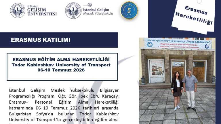 Bilgisayar Programcılığı Programı Akademisyeninden Bulgaristan’da Erasmus+ Harek...