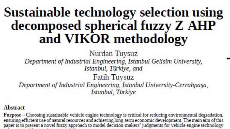 Asst. Prof. Nurdan Tuysuz’s Study Published in the Q1 Journal of Enterprise Info...