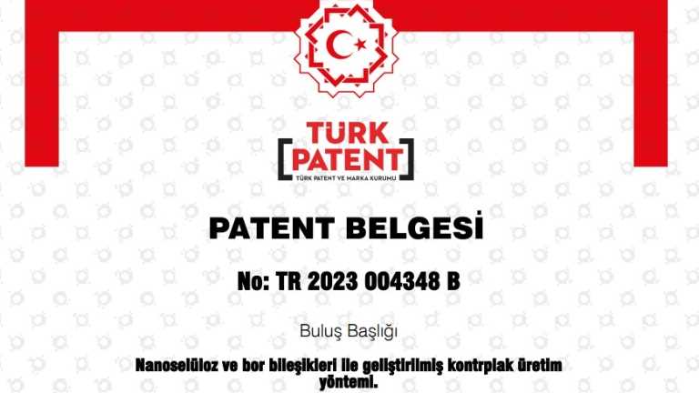The Patent of Asst. Prof. Mert Yildirim Has Been Registered by TÜRKPATENT
