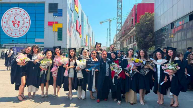 Graduation Excitement in Industrial Engineering: Future Engineers Throw Their Ca...