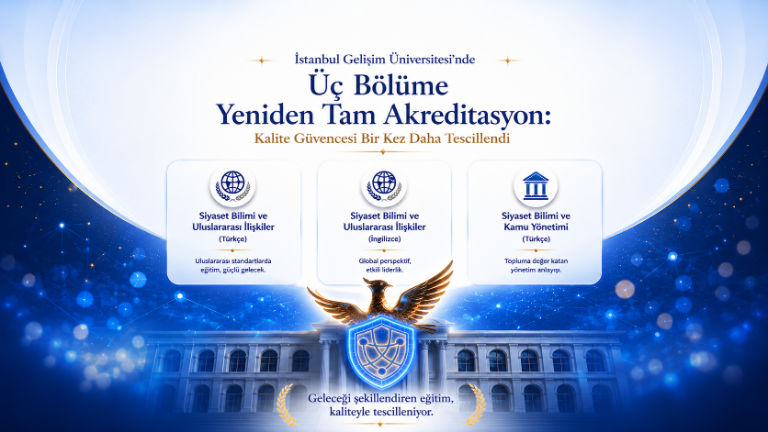İstanbul Gelişim Üniversitesi’nde Üç Bölüme yeniden Tam Akreditasyon: Kalite Güvencesi Bir Kez Daha Tescillendi