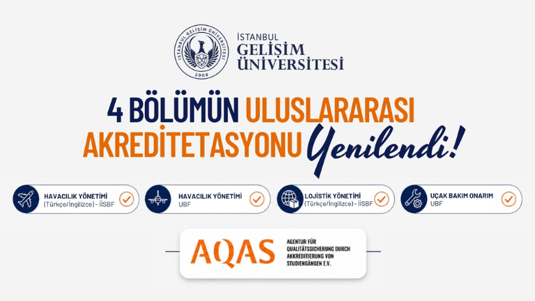 İstanbul Gelişim Üniversitesi’nde Dört Bölüme AQAS Tam Akreditasyonu: Uluslararası Kalite Bir Kez Daha Tescillendi