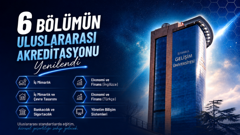 International Accreditations of 6 Departments at Istanbul Gelisim University Renewed