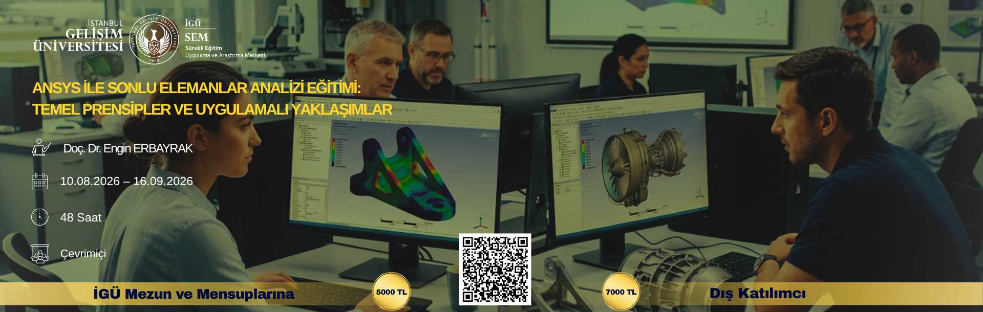 ANSYS ile Sonlu Elemanlar Analizi Eğitimi:  Temel Prensipler ve Uygulamalı Yaklaşımlar