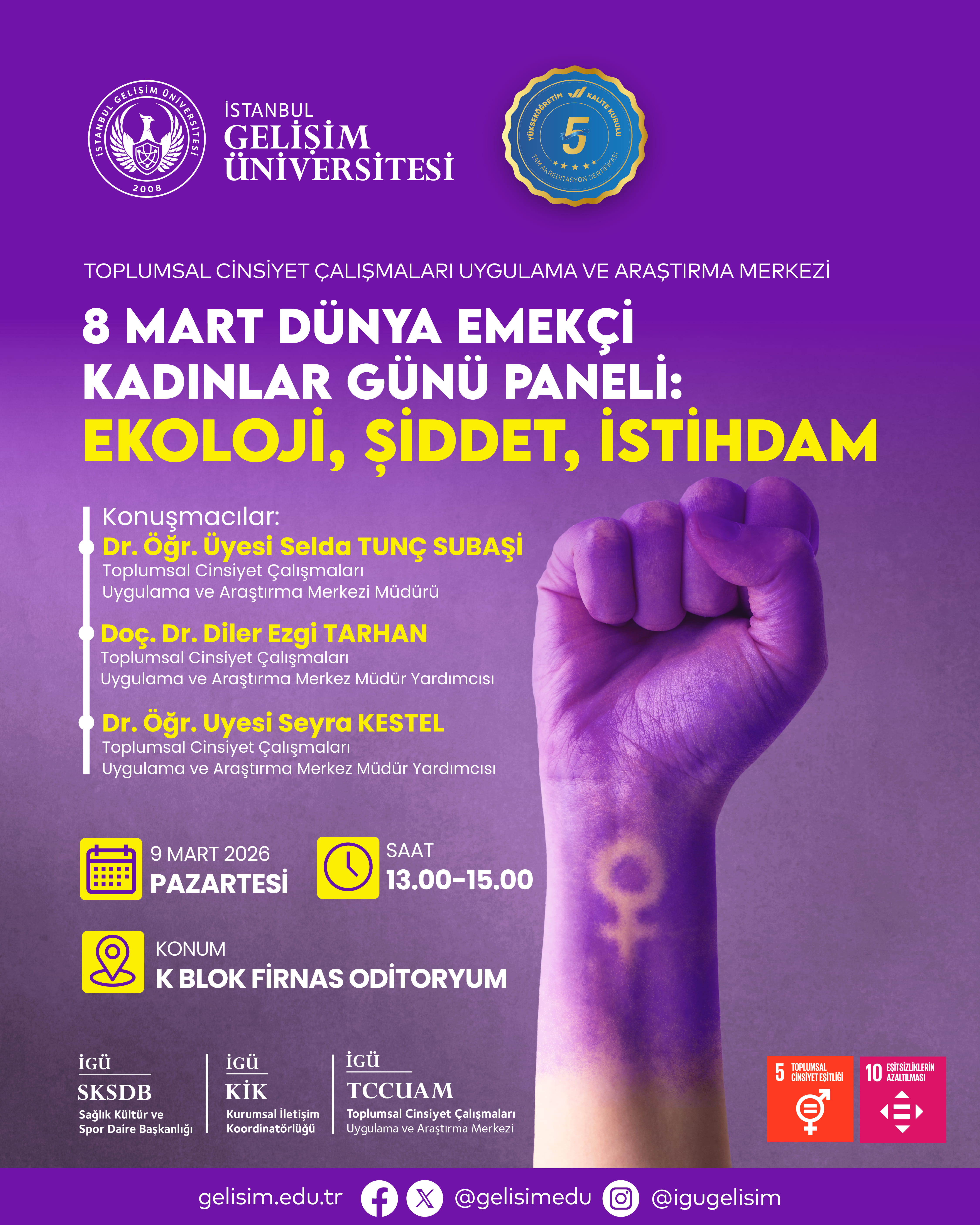 International Women’s Day Panel: Ecology, Violence, and Employment