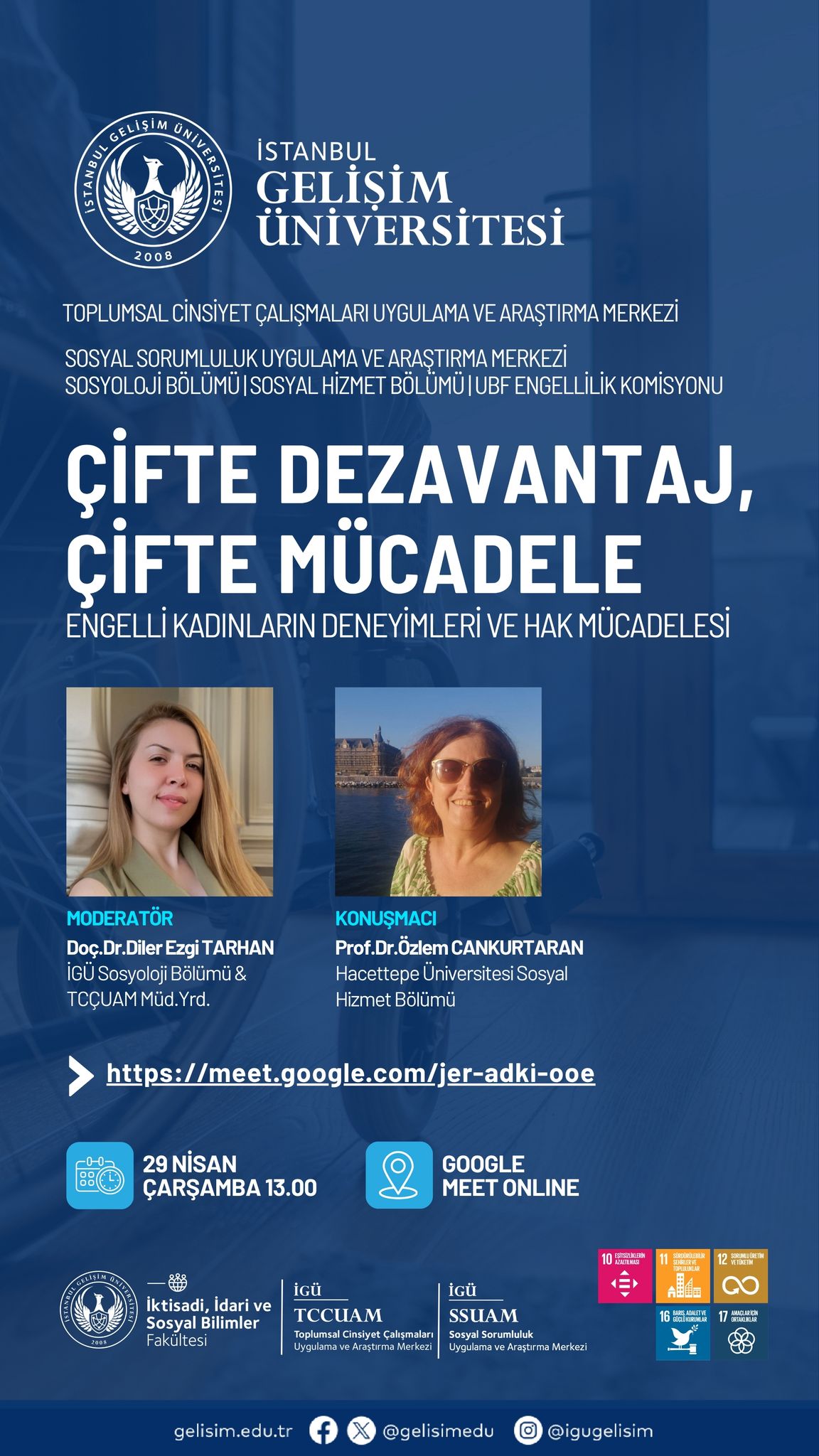 “Çifte Dezavantaj, Çifte Mücadele: Engelli Kadınların Deneyimleri ve Hak Mücadelesi” başlıklı etkinl