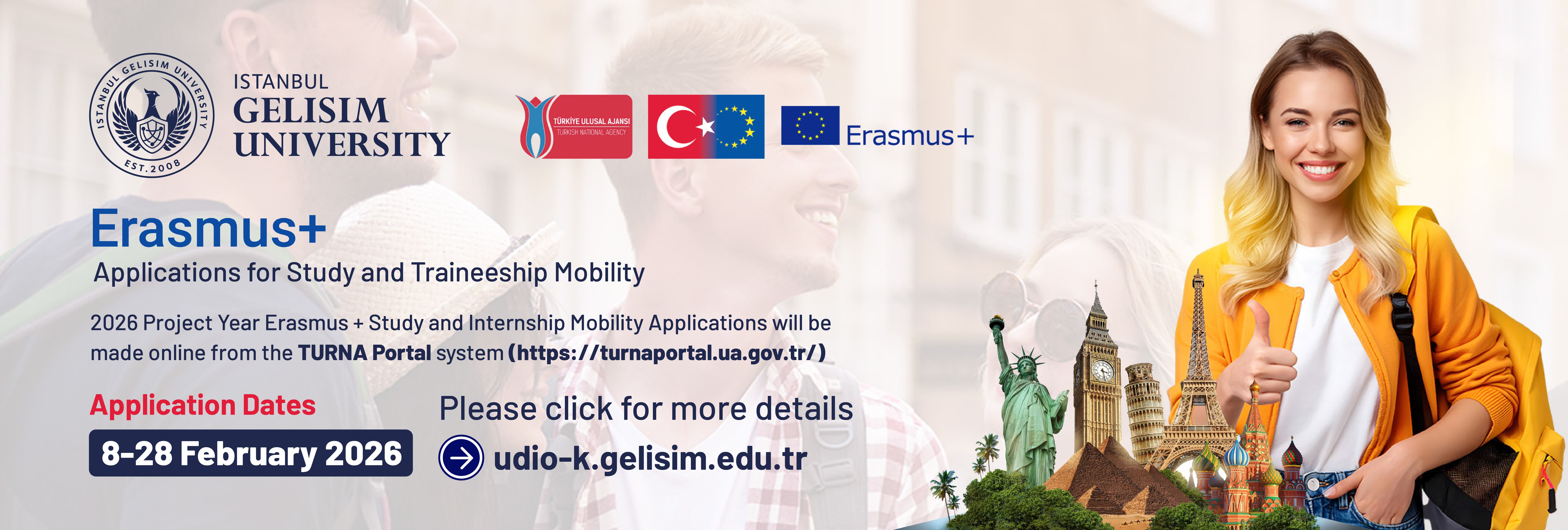 2026 Project Year Erasmus+ Student Mobility Applications
